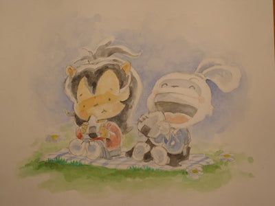 Chibi Usagi Watercolors