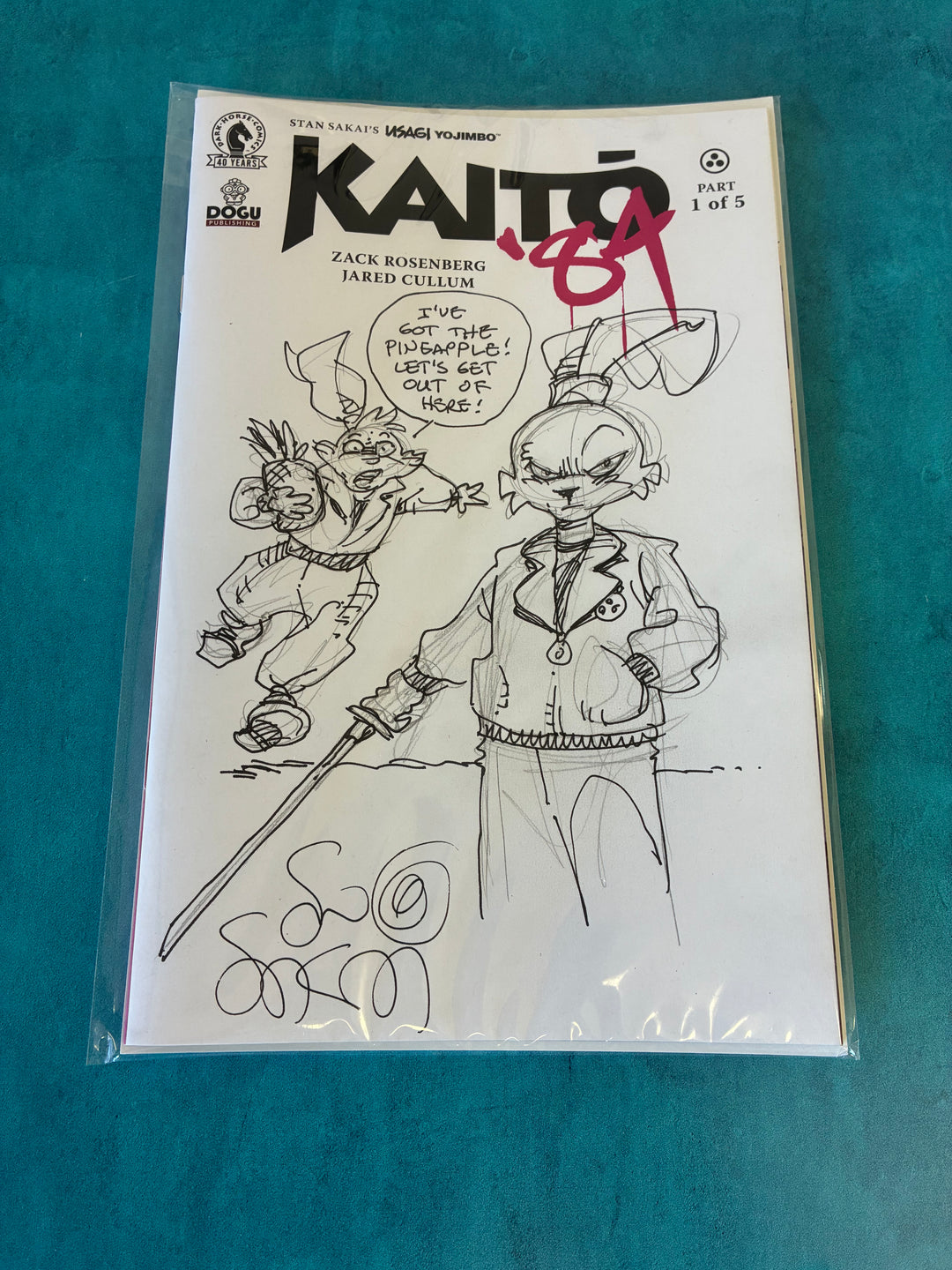 Quick Sketch on Kaito '84 #1 Sketch Cover | Comic – Usagi Studios