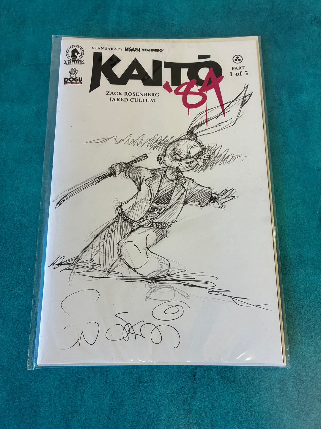 Quick Sketch on Kaito '84 #1 Sketch Cover | Comic – Usagi Studios