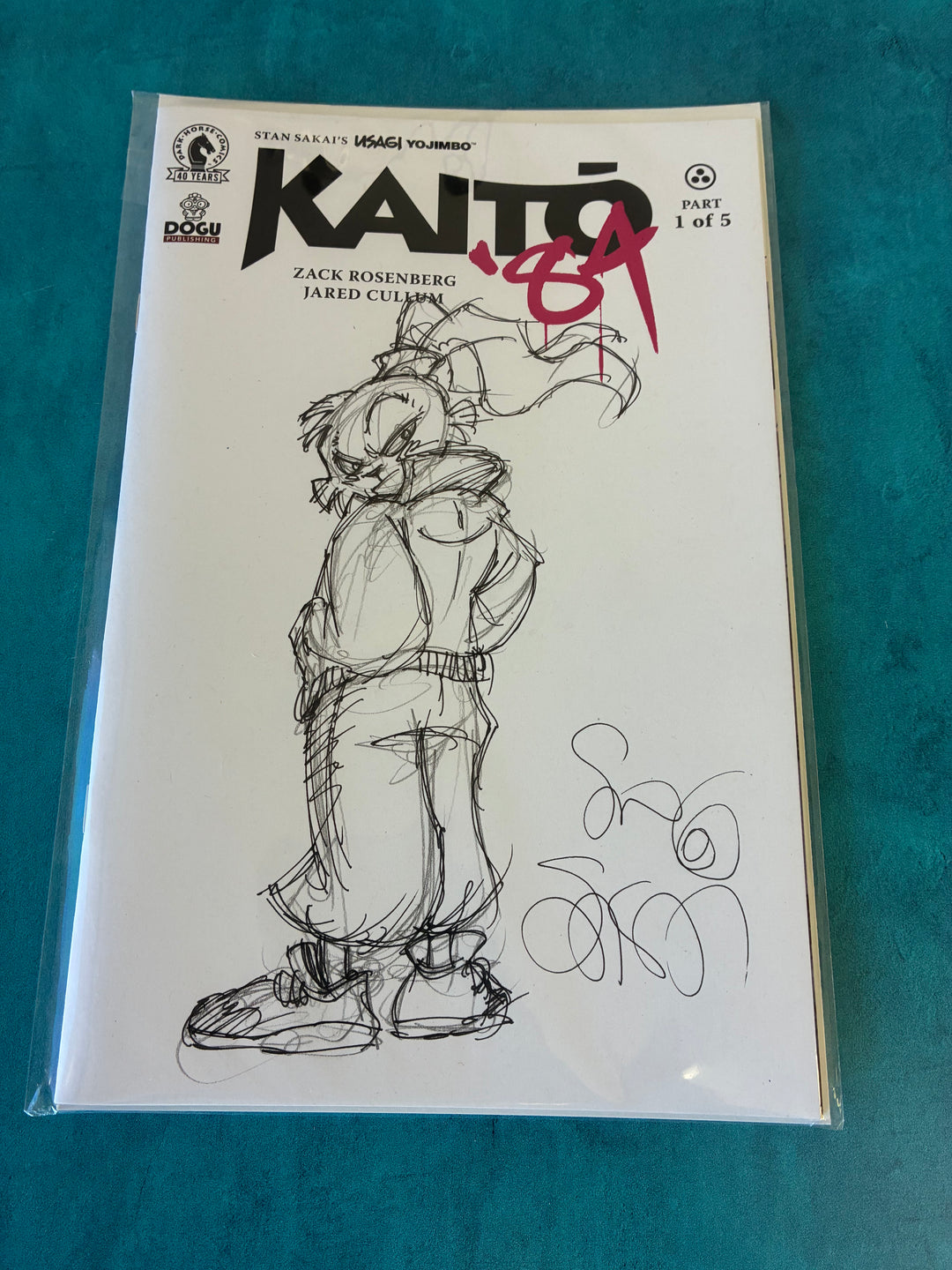 Quick Sketch on Kaito '84 #1 Sketch Cover | Comic – Usagi Studios