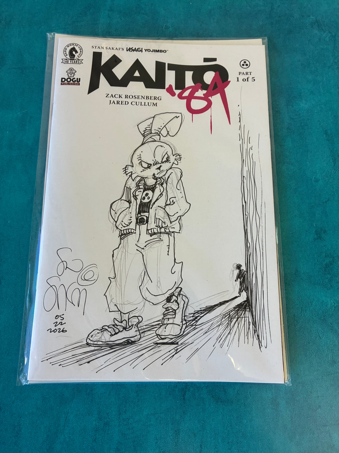 Quick Sketch on Kaito '84 #1 Sketch Cover | Comic – Usagi Studios