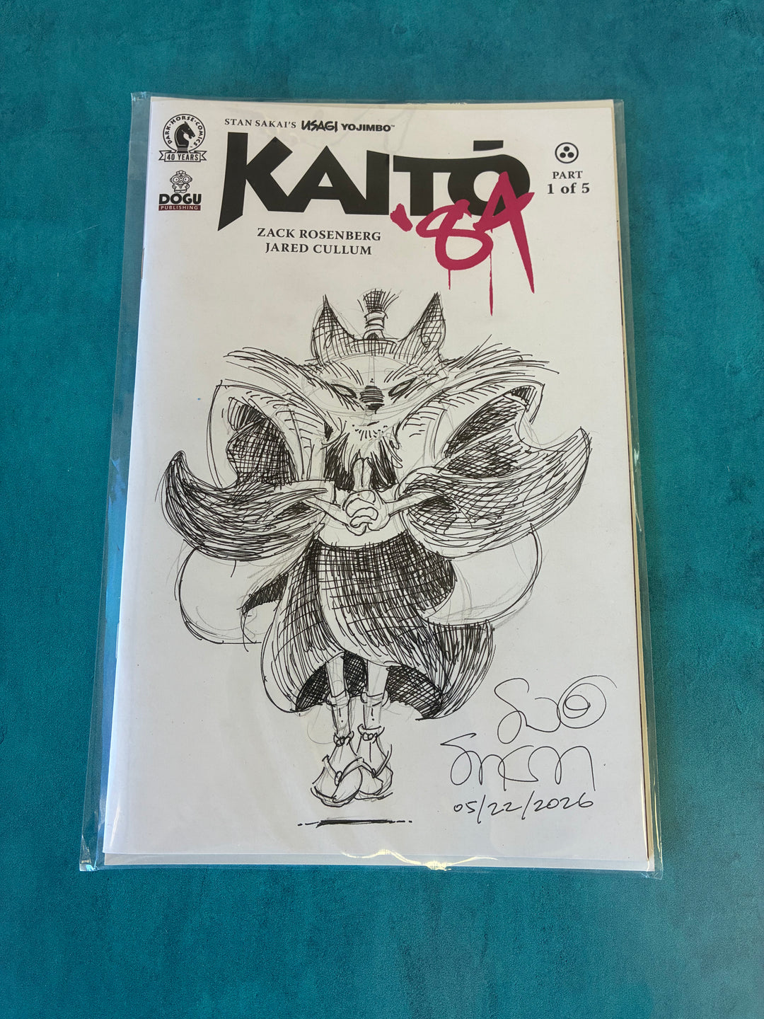 Quick Sketch on Kaito '84 #1 Sketch Cover | Comic – Usagi Studios