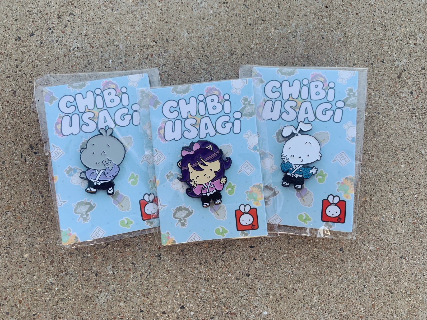 Chibi Pin Merch Chibi Peace Sign Pins – Usagi Studios