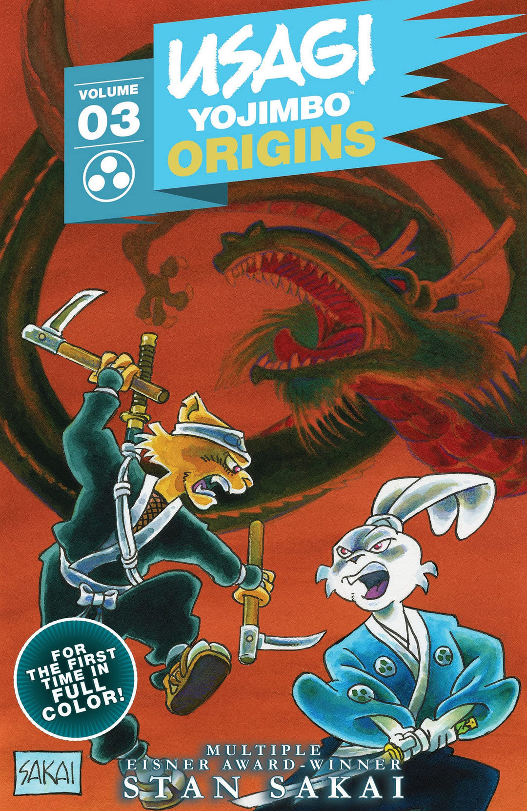 アメコミ・英語　IINIVASION!:SECRET NO MORE! Usagi Yojimbo Origins, Vol. 3: The Dragon Bellow Conspiracy